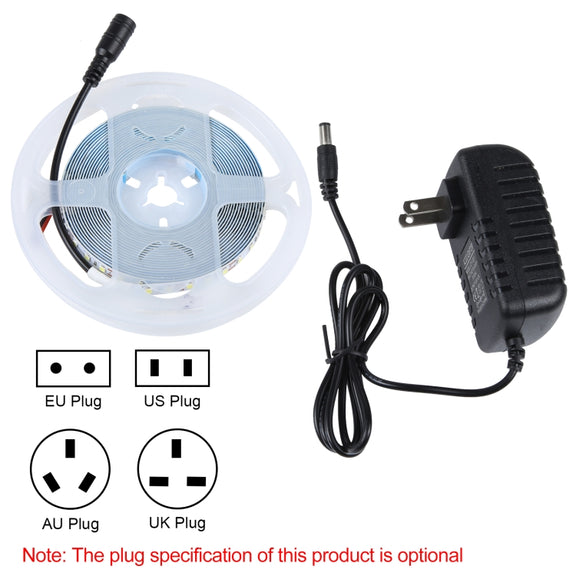 5m Bare Board 2835 SMD RGB LED Rope Light, 120LED/m, 12V 2A 100-240V (US Plug)