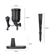 Blinblin CPF-LED 9W RGB IP65 Water-resistant ABS Shell Landscape Light, Lawn Lamp Floodlight with 12-keys Remote Control