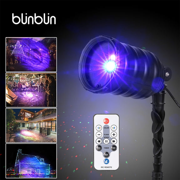 Blinblin CPF-LED 9W RGB IP65 Water-resistant ABS Shell Landscape Light, Lawn Lamp Floodlight with 12-keys Remote Control