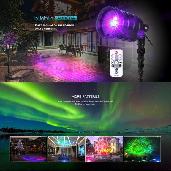 Blinblin CPF-LED 9W RGB IP65 Water-resistant ABS Shell Landscape Light, Lawn Lamp Floodlight with 12-keys Remote Control