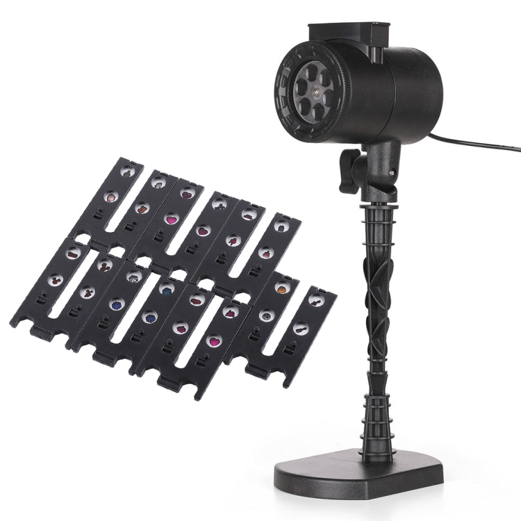 Blinblin CPF-LM401 4W IP65 Water-resistant White Light ABS Shell Landscape Light, 8 Groups Patterns Outdoor Lawn Lamp
