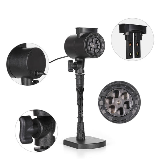 Blinblin CPF-LM401 4W IP65 Water-resistant White Light ABS Shell Landscape Light, 8 Groups Patterns Outdoor Lawn Lamp
