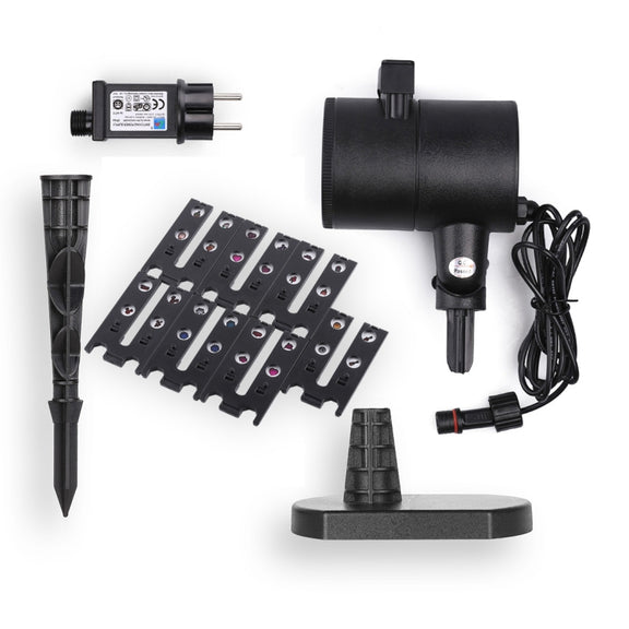 Blinblin CPF-LM401 4W IP65 Water-resistant White Light ABS Shell Landscape Light, 8 Groups Patterns Outdoor Lawn Lamp