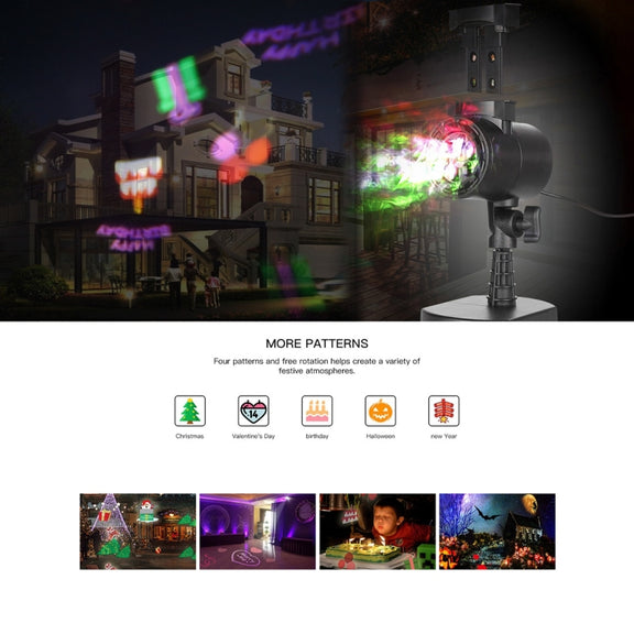 Blinblin CPF-LM401 4W IP65 Water-resistant White Light ABS Shell Landscape Light, 8 Groups Patterns Outdoor Lawn Lamp