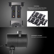 Blinblin CPF-LM401 4W IP65 Water-resistant White Light ABS Shell Landscape Light, 8 Groups Patterns Outdoor Lawn Lamp