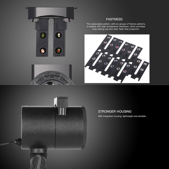 Blinblin CPF-LM401 4W IP65 Water-resistant White Light ABS Shell Landscape Light, 8 Groups Patterns Outdoor Lawn Lamp