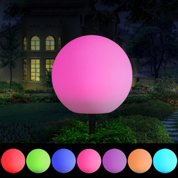 Esmartlive ES-BALL 30cm Colorful Light LED Ball Light with Remote Control, IP65 Water-resistant LED Decorative Light(White)