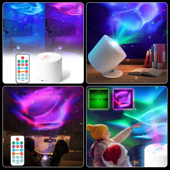SA200 Starry Projector Sound Remote Control Night Light(Colorful Light)