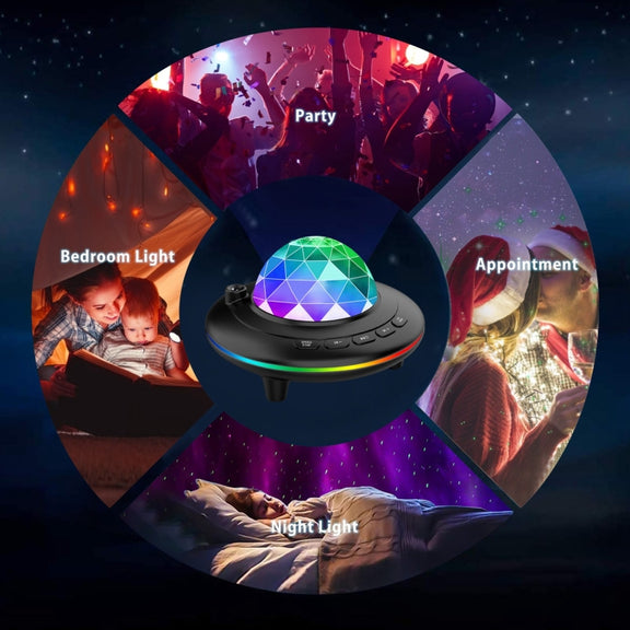L6 Music Starry Projector Remote Control Night Light (Colorful Light)