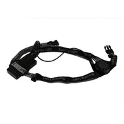White Light Torch Outdoor Sport Running Light, LED Night Running Flashlight Warning Lights USB Charge Chest Lamp(Black)