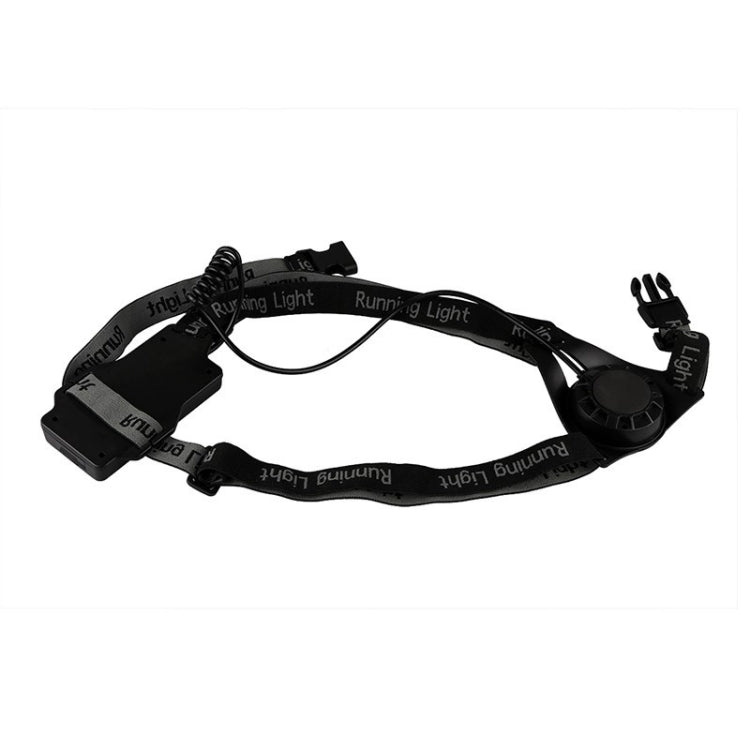 White Light Torch Outdoor Sport Running Light, LED Night Running Flashlight Warning Lights USB Charge Chest Lamp(Black)