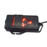 White Light Torch Outdoor Sport Running Light, LED Night Running Flashlight Warning Lights USB Charge Chest Lamp(Black)