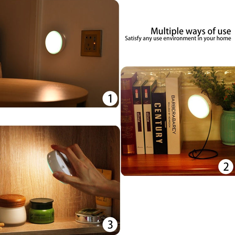 R10 USB Charging LED PIR Sensor Night Light , 4000K Emergency Light Cabinet Lamp, Sensor Distance: about 3m, DC 4.5V(Yellow)