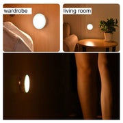 R10 USB Charging LED PIR Sensor Night Light , 4000K Emergency Light Cabinet Lamp, Sensor Distance: about 3m, DC 4.5V(Yellow)