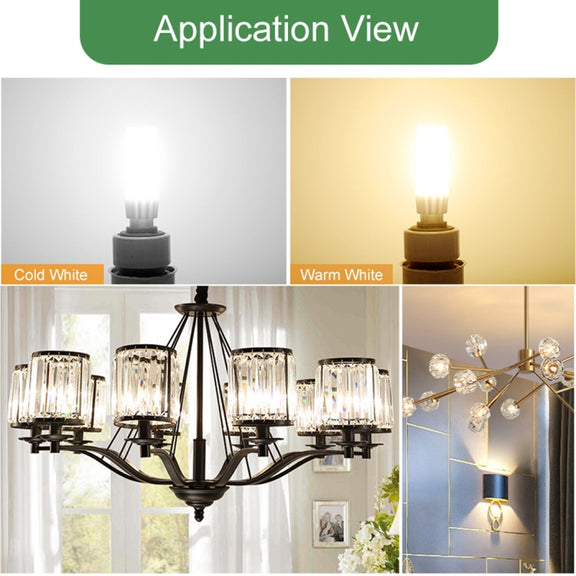 E14 SMD 3014 64 LEDs Dimmable LED Corn Light, AC 220V (White Light)