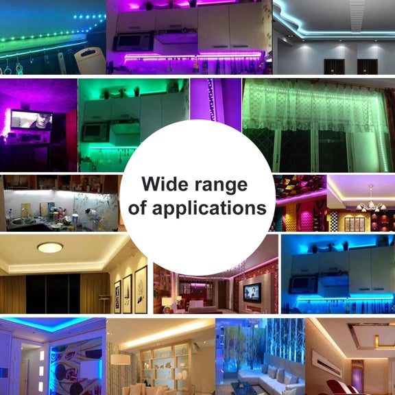 20m 1200 LEDs SMD 2835 IP65 Water-resistant RGB Light Strip with 44-keys Remote Control, EU Plug
