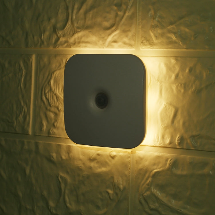 CL053 LED Square Human Body Sensor Light, Style: Linkage (Warm White)