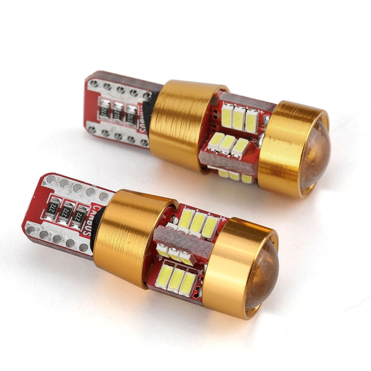 2 PCS LED Light Bulb 6000K White Super Bright 168 2825 W5W T10 Decoder Replacement, For Car Dome Map Side Marker Door Courtesy License Plate Lights(Gold)