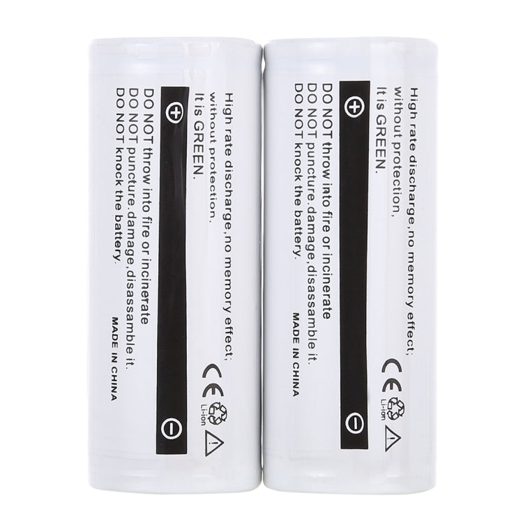 LusteFire 2 PCS 8000mAh 3.7V 26650 Lithium Rechargeable Battery with PCB