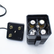 3 Sections 18650/26650 IPX7 Water-resistant Battery Box with 16.8v Round Head & 5v USB Connector Output Voltage Does Not Include Battery(Black)