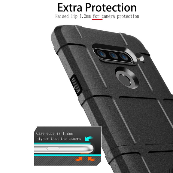 Full Coverage Shockproof TPU Case for LG V40 ThinQ (Green)