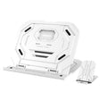 T3 Multi-function Hollow Design Cooling Bracket with 10-Level Adjustable Angle for Notebook,  MacBook, iPad, Mobile Phones(White) - Cooling Pads by PMC TechLife | Online Shopping South Africa | PMC TechLife | Buy Now Pay Later Mobicred