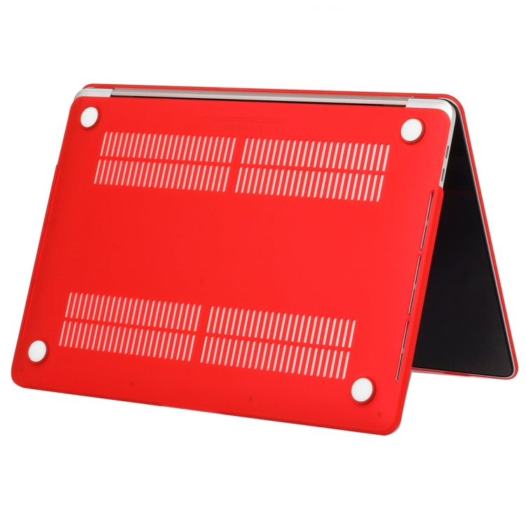 Laptop Frosted Texture PC Protective Case for 2016 New Macbook Pro 13.3 inch A2159 & A1706 & A1708(Red)