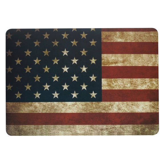 For 2016 New Macbook Pro 13.3 inch A1706 & A1708 Retro US Flag Pattern Laptop Water Decals PC Protective Case