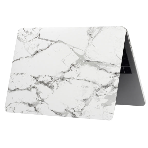 For 2016 New Macbook Pro 13.3 inch A1706 & A1708 White Black Texture Marble Pattern Laptop Water Decals PC Protective Case