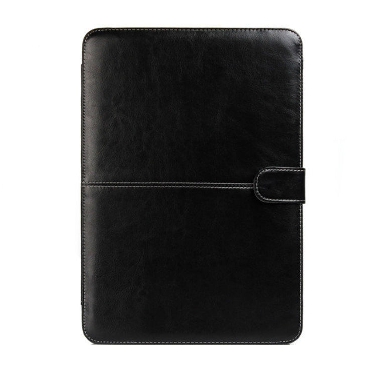 For 2016 New Macbook Pro 15.4 inch A1707 Laptop Crazy Horse Texture Horizontal Flip Leather Case(Black)