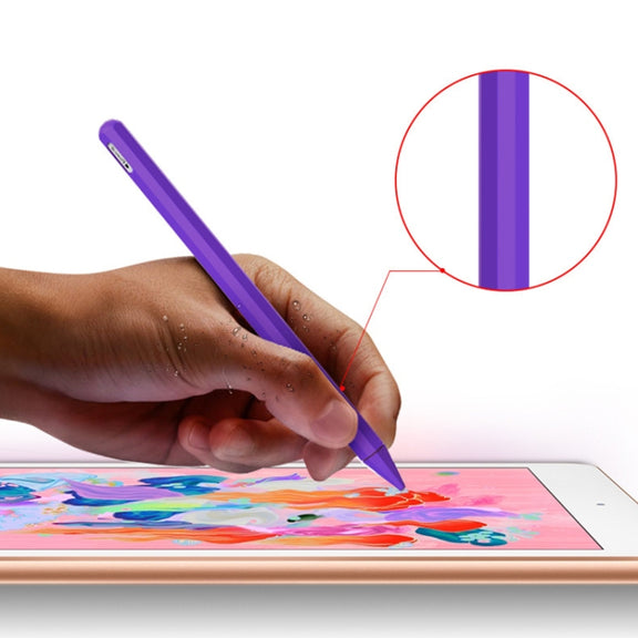 Stylus Pen Silica Gel Protective Case for Apple Pencil 2 (Grey)