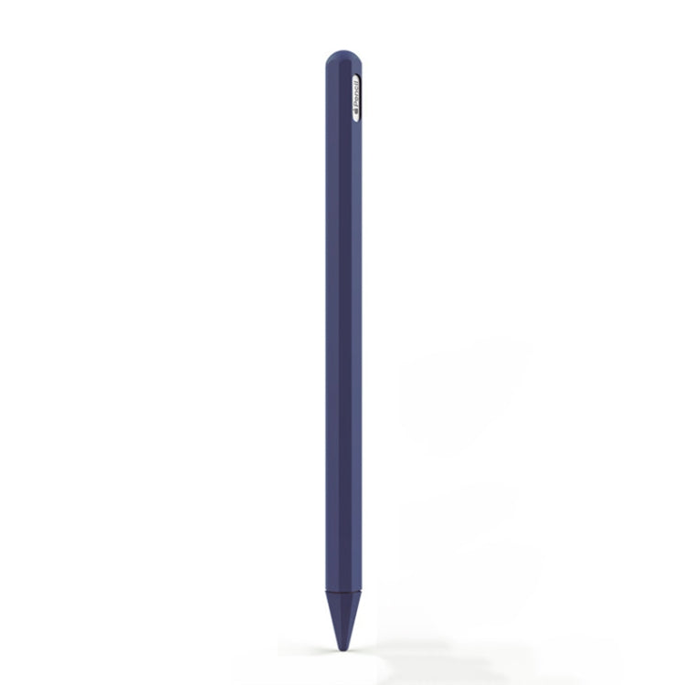 Stylus Pen Silica Gel Protective Case for Apple Pencil 2 (Blue)
