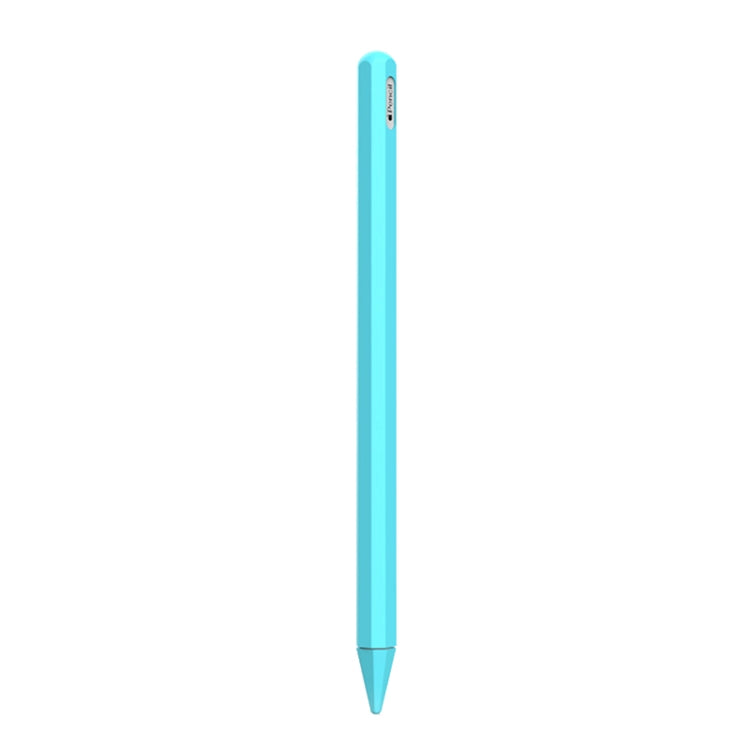 Stylus Pen Silica Gel Protective Case for Apple Pencil 2 (Mint Green)