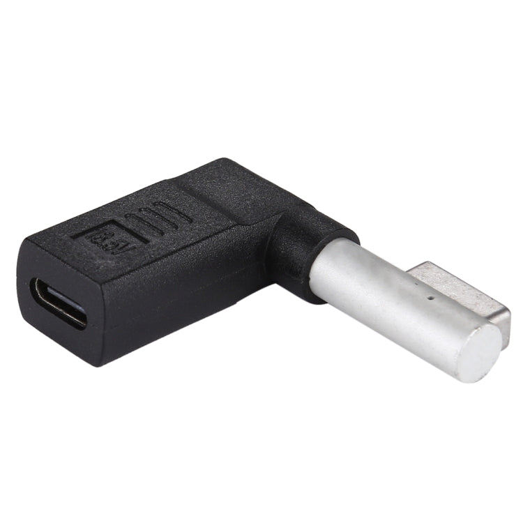 USB-C / Type-C Female to 5 Pin MagSafe 1 (L-Shaped) Male Charge Adapter (Black)