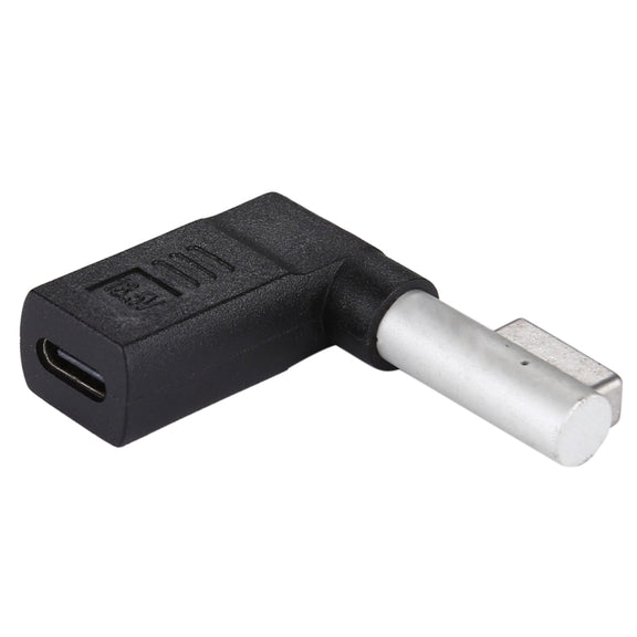 USB-C / Type-C Female to 5 Pin MagSafe 1 (L-Shaped) Male Charge Adapter (Black)