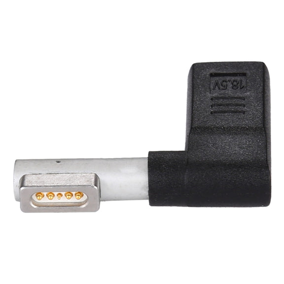 USB-C / Type-C Female to 5 Pin MagSafe 1 (L-Shaped) Male Charge Adapter (Black)