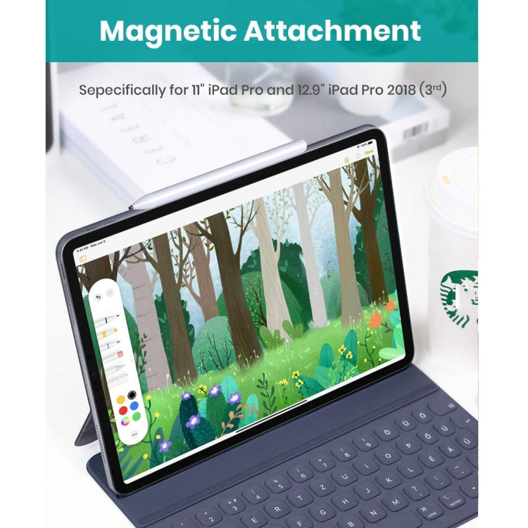 1.4-2.3mm Magnetic Design Superfine Nib Prevent Accidental Touch Handwritten Capacitive Screen Stylus Pen(White)