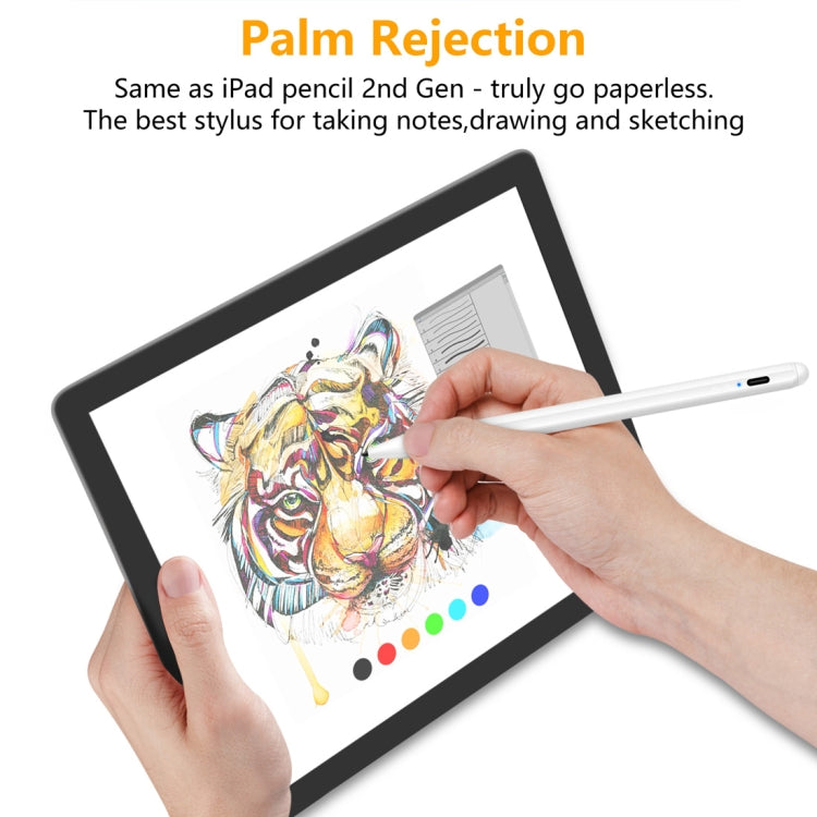 1.4-2.3mm Magnetic Design Superfine Nib Prevent Accidental Touch Handwritten Capacitive Screen Stylus Pen(White)