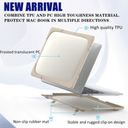 For MacBook Pro 13 inch 2022 & A2289 / A2251 / A2338 2020 PC + TPU Two Colors Laptop Protective Case(Gold)