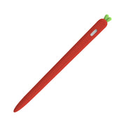 LOVE MEI For Apple Pencil 2 Carrot Shape Stylus Pen Silicone Protective Case Cover(Red)