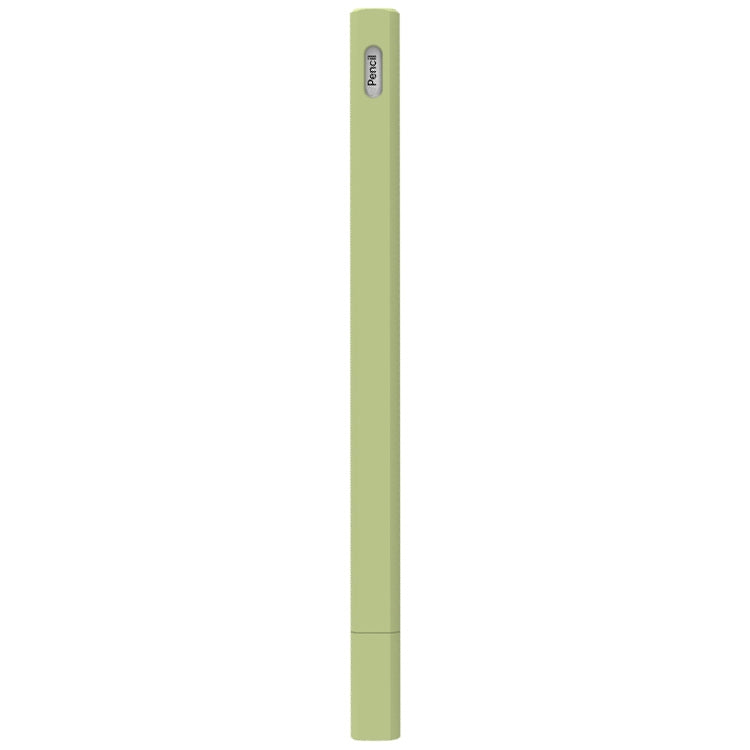 LOVE MEI For Apple Pencil 2 Triangle Shape Stylus Pen Silicone Protective Case Cover(Green)