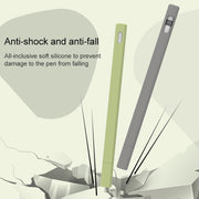 LOVE MEI For Apple Pencil 2 Triangle Shape Stylus Pen Silicone Protective Case Cover(Grey)