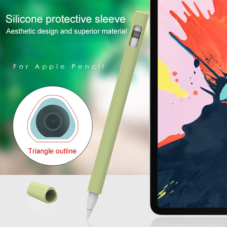 LOVE MEI For Apple Pencil 2 Triangle Shape Stylus Pen Silicone Protective Case Cover(Blue)