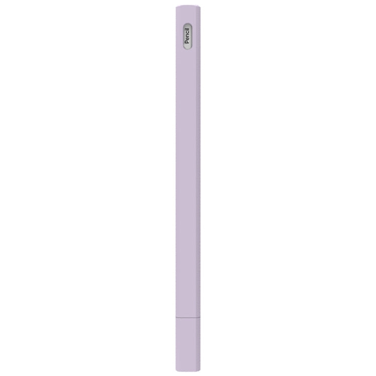 LOVE MEI For Apple Pencil 2 Triangle Shape Stylus Pen Silicone Protective Case Cover(Purple)