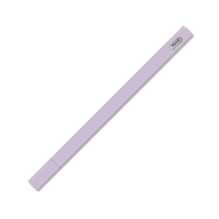 LOVE MEI For Apple Pencil 2 Triangle Shape Stylus Pen Silicone Protective Case Cover(Purple)