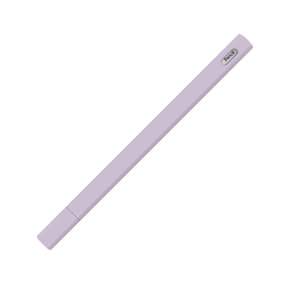 LOVE MEI For Apple Pencil 2 Triangle Shape Stylus Pen Silicone Protective Case Cover(Purple)
