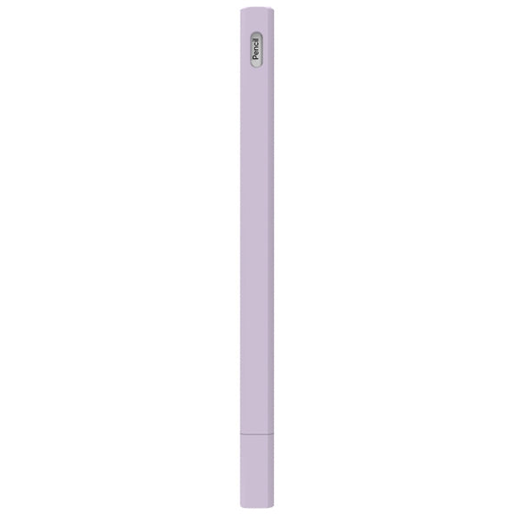 LOVE MEI For Apple Pencil 2 Triangle Shape Stylus Pen Silicone Protective Case Cover(Purple)
