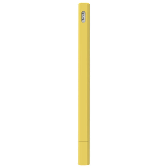 LOVE MEI For Apple Pencil 2 Triangle Shape Stylus Pen Silicone Protective Case Cover(Yellow)