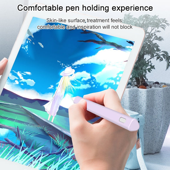 LOVE MEI For Apple Pencil 2 Triangle Shape Stylus Pen Silicone Protective Case Cover(Yellow)