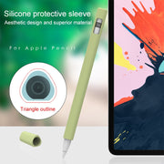 LOVE MEI For Apple Pencil 1 Triangle Shape Stylus Pen Silicone Protective Case Cover (Black)